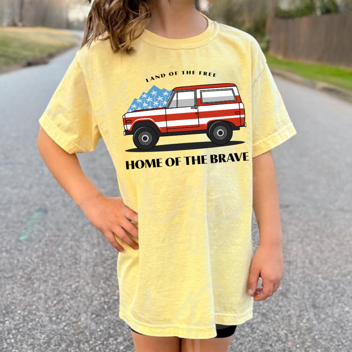 Home Of The Brave Kids Tees