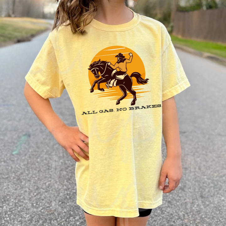 All Gas No Brakes Kids Tees