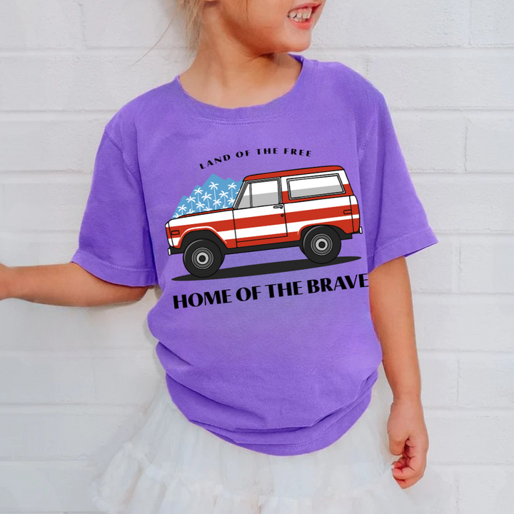 Home Of The Brave Kids Tees