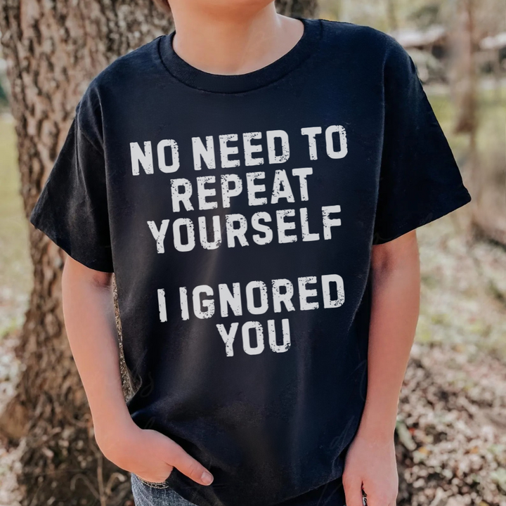 I Ignored You Kids Tees