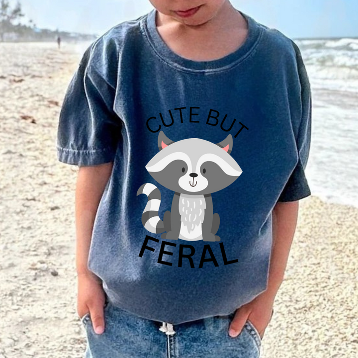 Cute But Feral Kids Tees