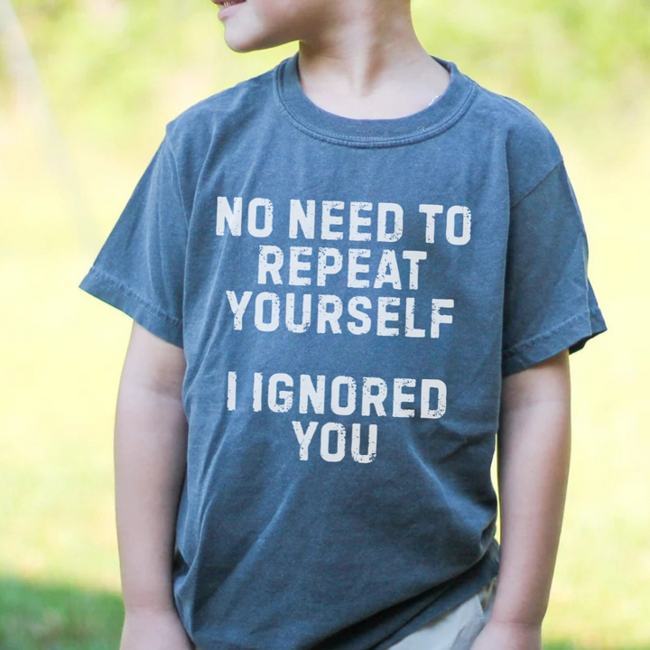 I Ignored You Kids Tees