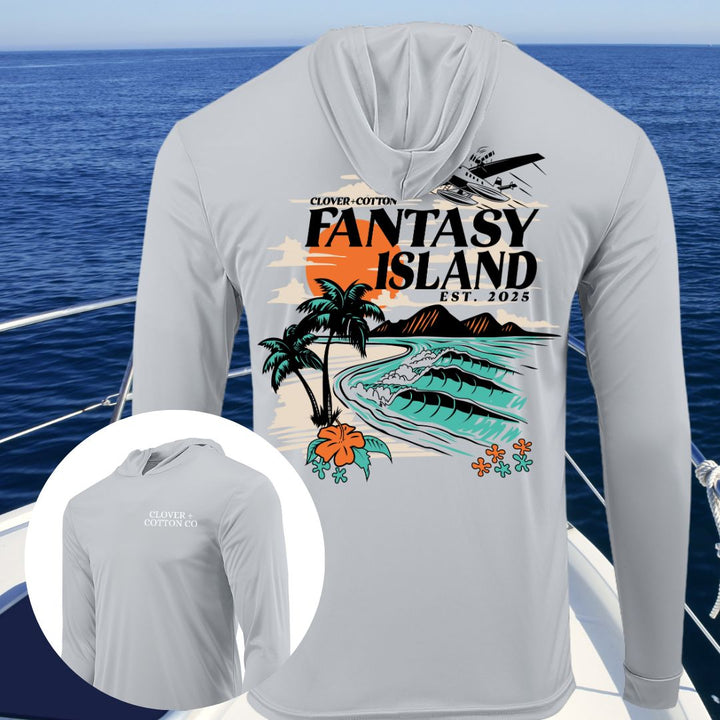 Fantasy Island UPF50+ Long Sleeve Hooded Tee