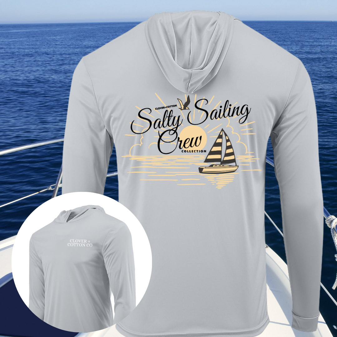 Salty Sailing Crew UPF50+ Long Sleeve Hooded Tee