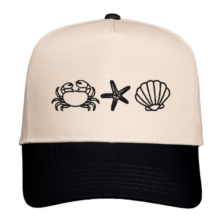 Beach Icons Snapback Hat