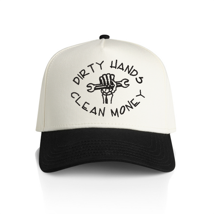 Dirty Hands Clean Money Snapback Hat