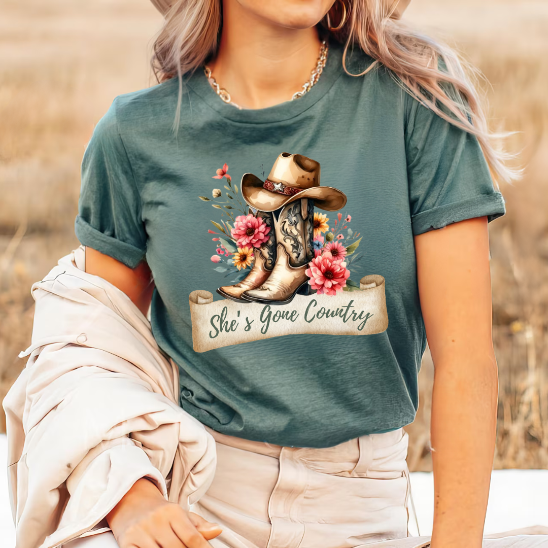 She's Gone Country Tees