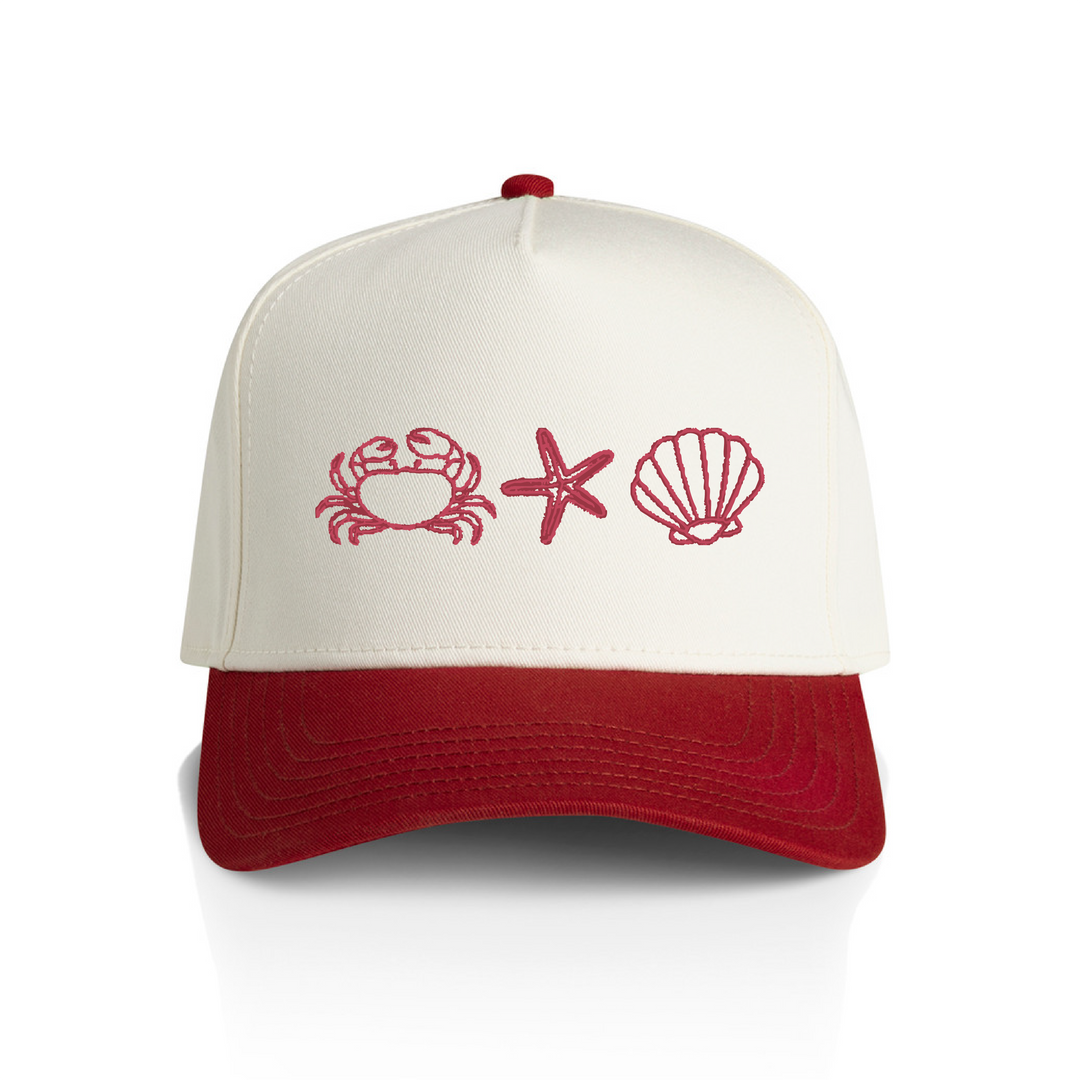 Beach Icons Snapback Hat