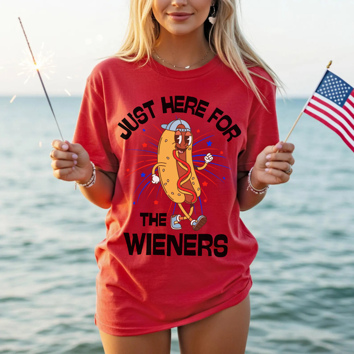 Just Here For The Wieners Tees