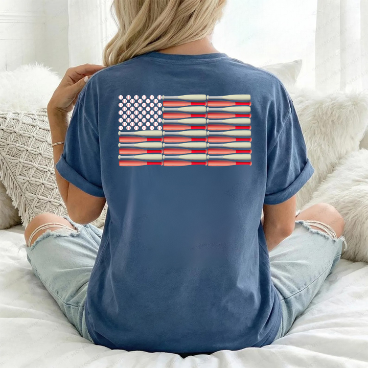 USA Baseball Flag Tees