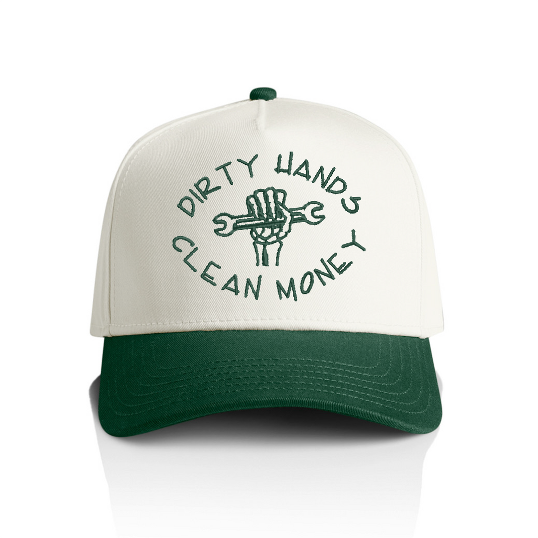 Dirty Hands Clean Money Snapback Hat