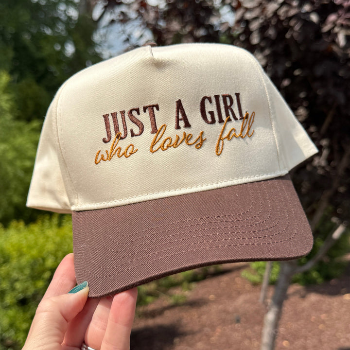 Just A Girl Who Loves Fall Snapback Hat