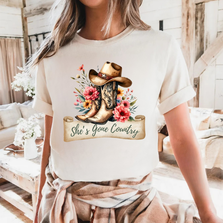 She's Gone Country Tees