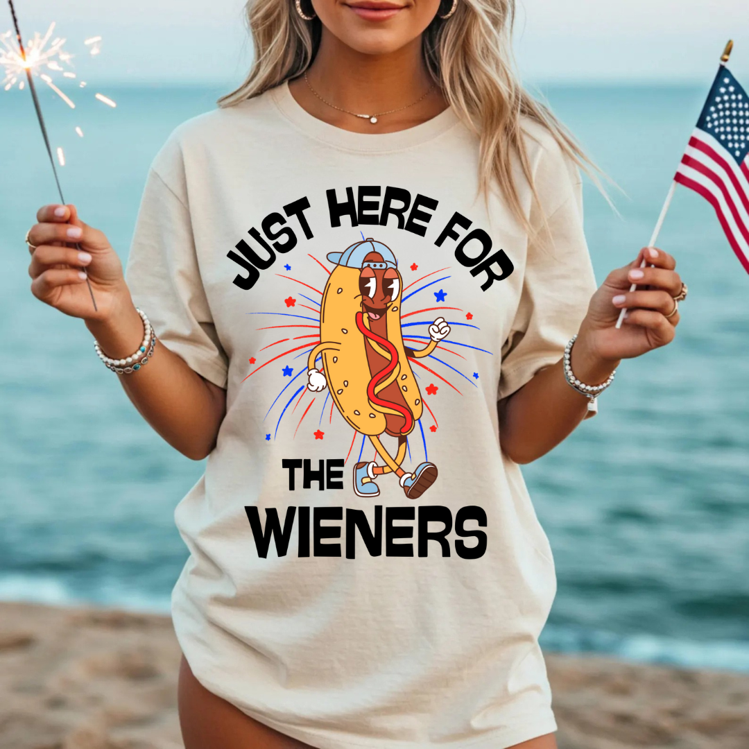 Just Here For The Wieners Tees