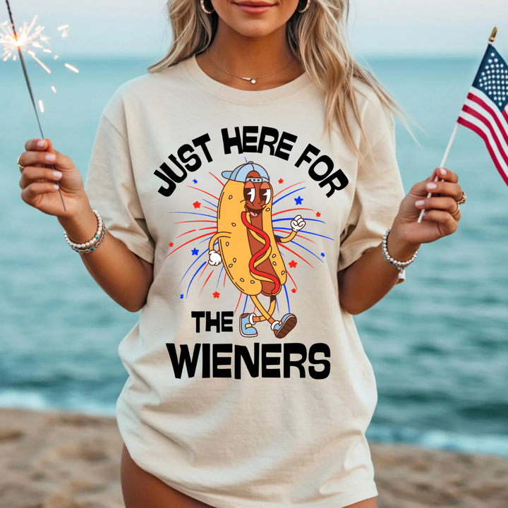 Just Here For The Wieners Tees
