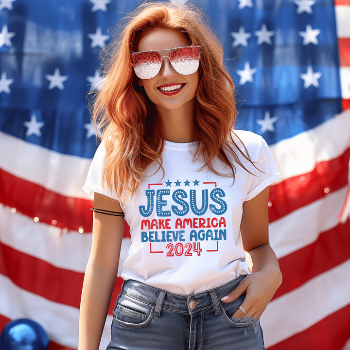 Jesus Make America Believe Again Tees