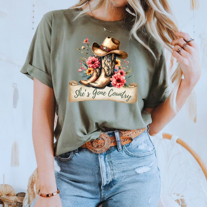 She's Gone Country Tees