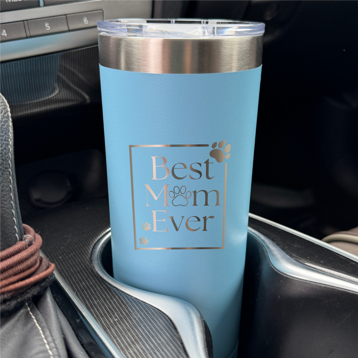Best Pet Mom Square Laser Etched Tumbler