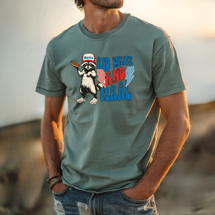 Red White And Feral Tees