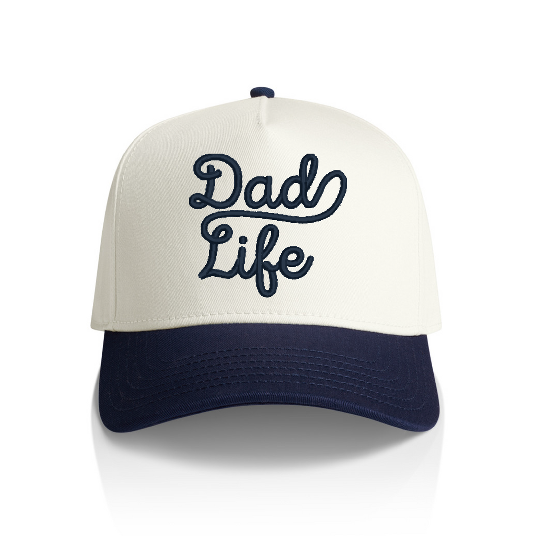 Dad Life Script Snapback Hat