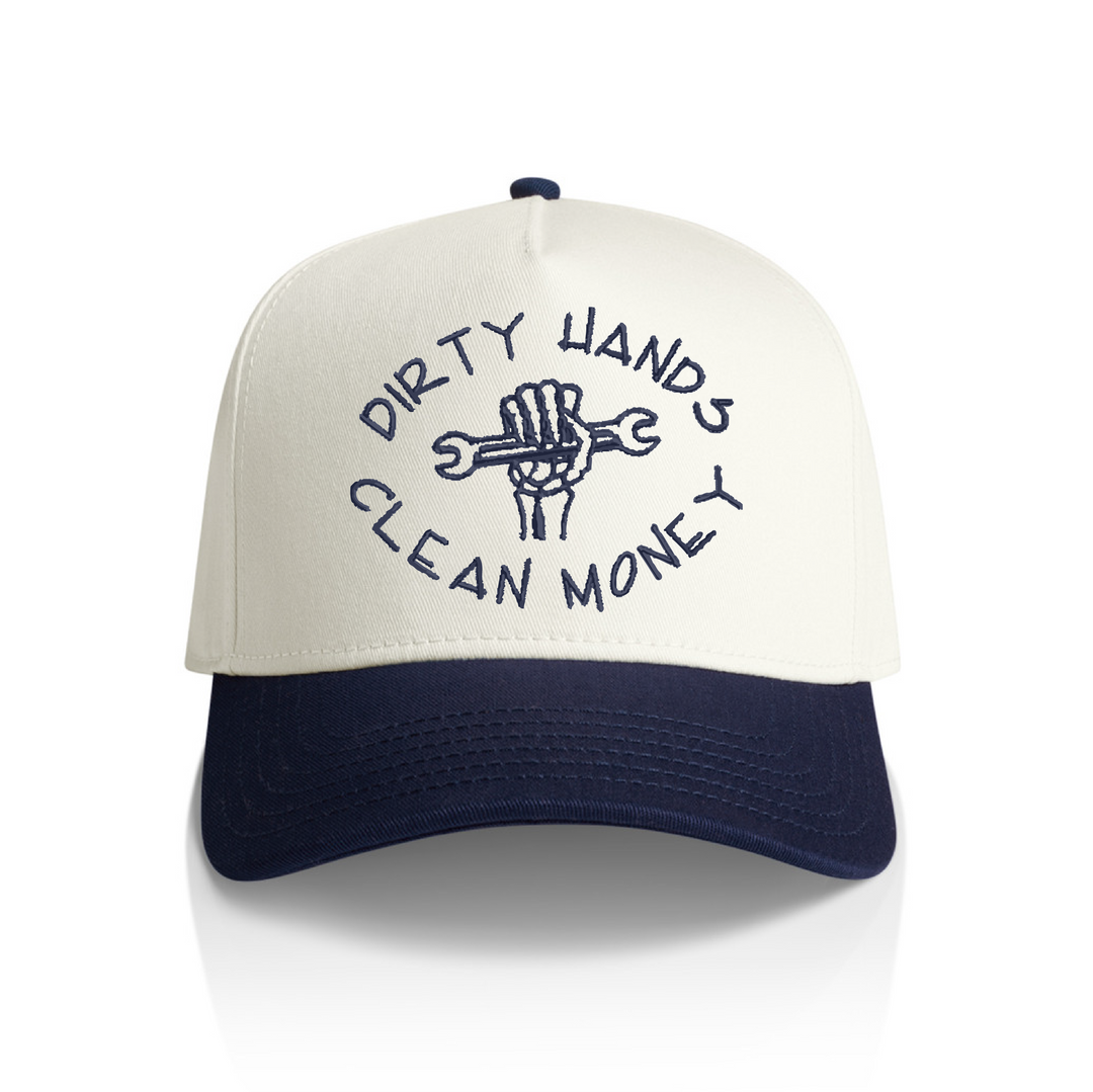 Dirty Hands Clean Money Snapback Hat