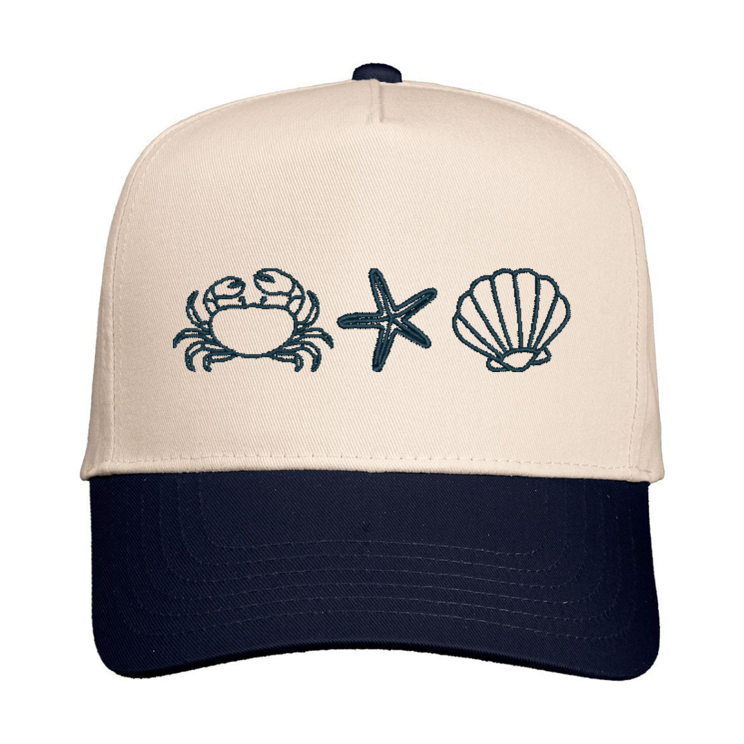 Beach Icons Snapback Hat