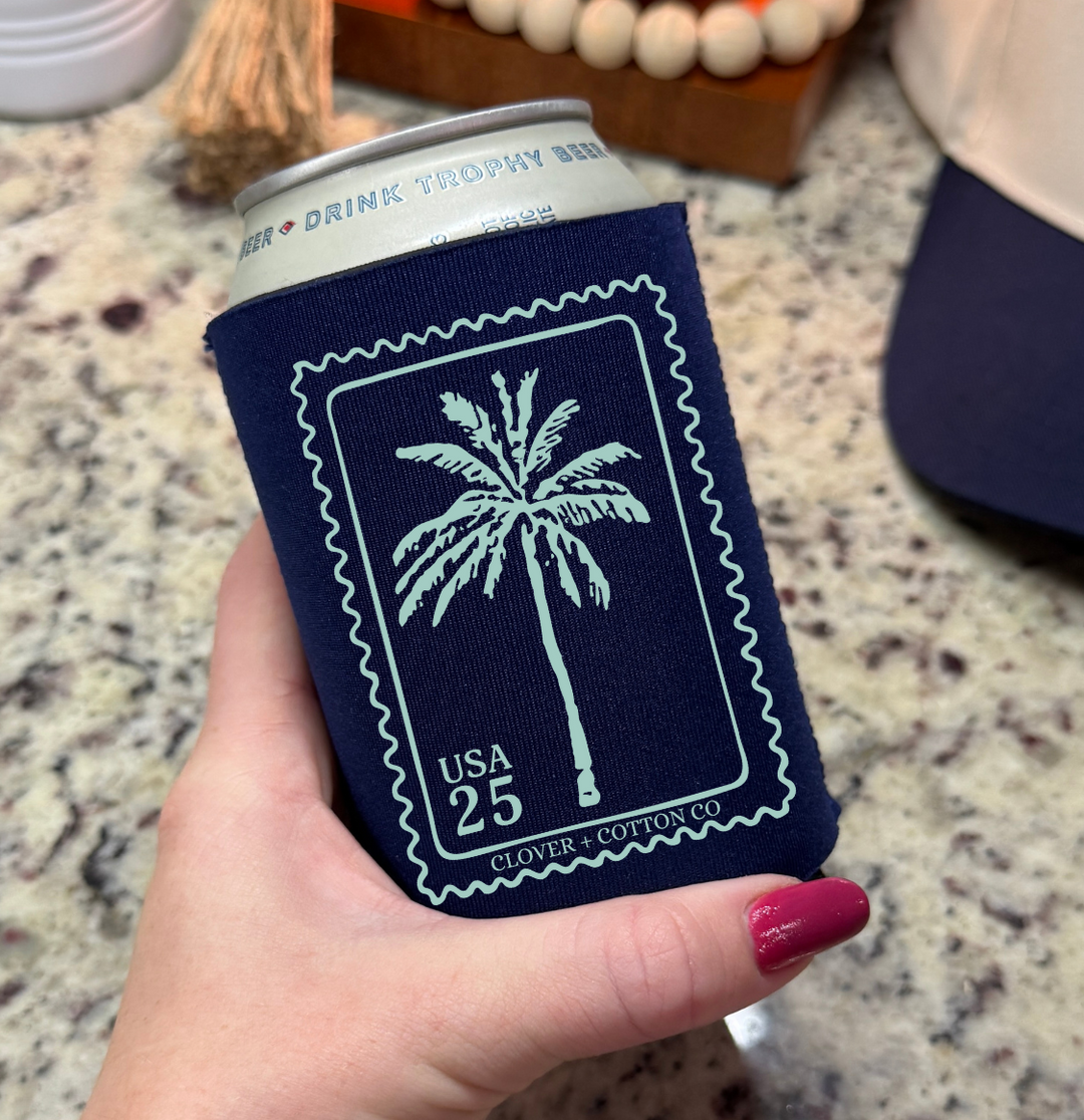 Palm Tree Stamp Drink Hugger