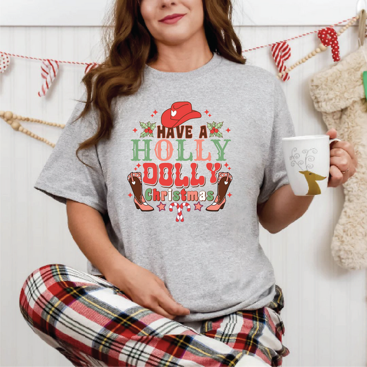 Holly Dolly Christmas Tees