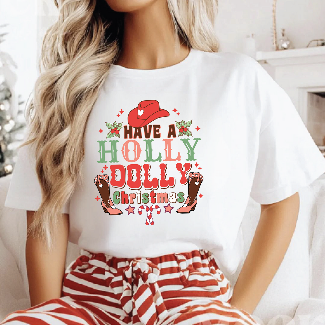 Holly Dolly Christmas Tees