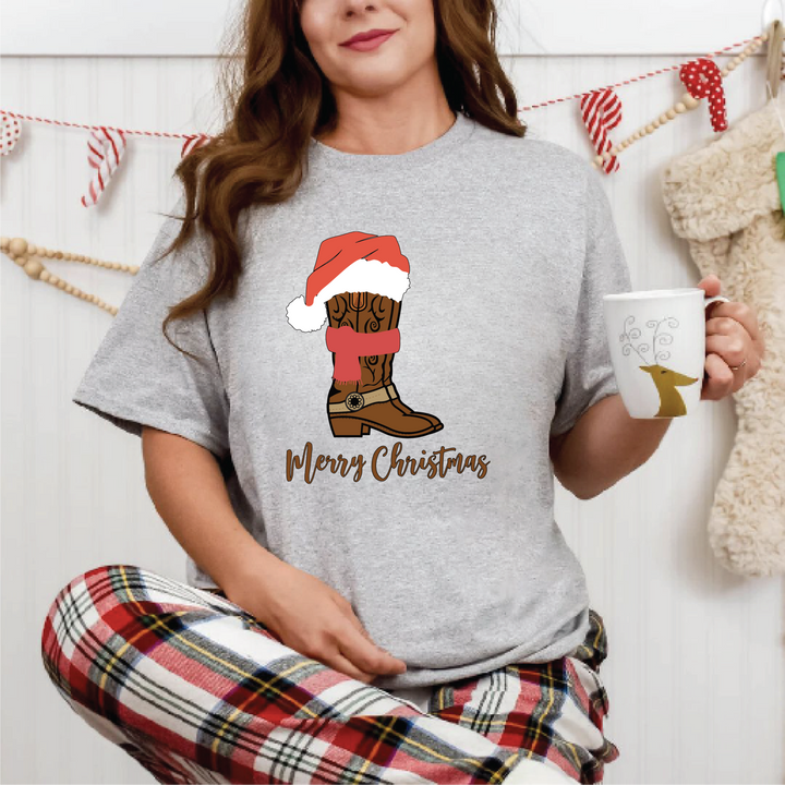 Merry Christmas Boot Tees