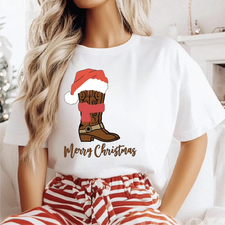 Merry Christmas Boot Tees