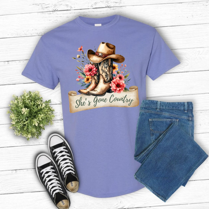 She's Gone Country Tees