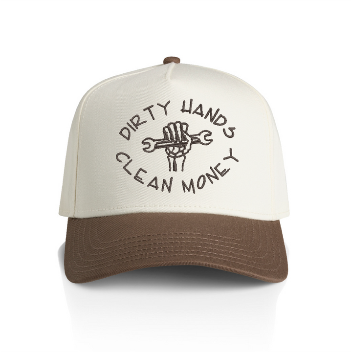 Dirty Hands Clean Money Snapback Hat