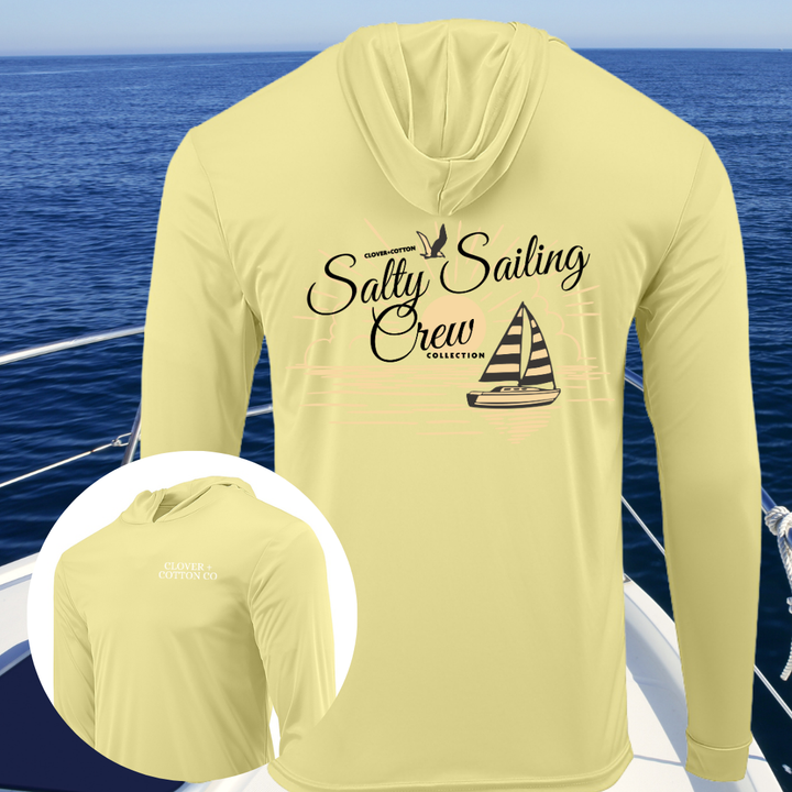 Salty Sailing Crew UPF50+ Long Sleeve Hooded Tee