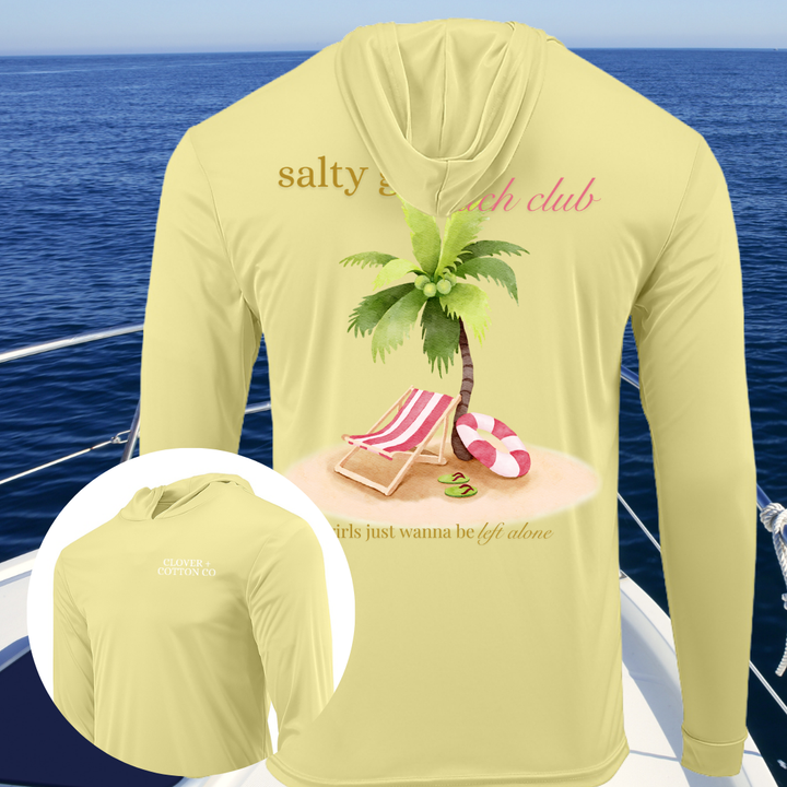 Salty Girls Beach Club UPF50+ Long Sleeve Hooded Tee