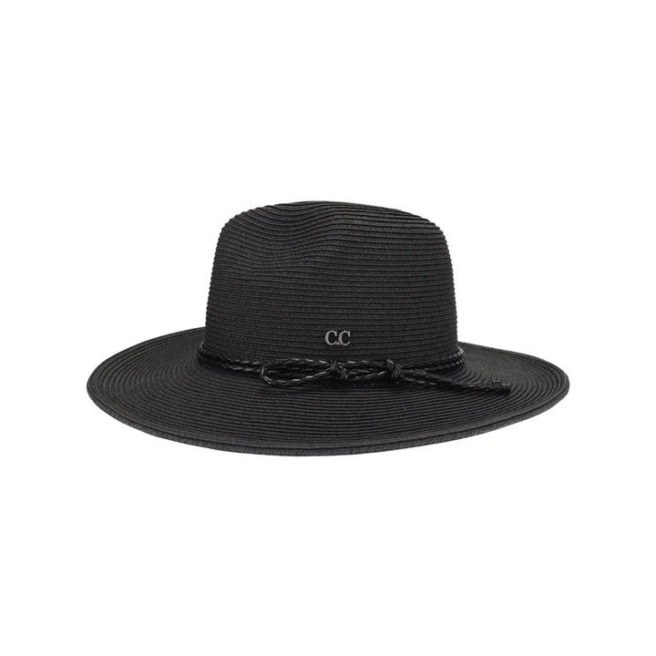 Leather Rope Panama Hat